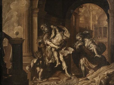  Aeneas Fleeing Troy, A Baroque Tapestry of Divine Intervention and Heroic Despair