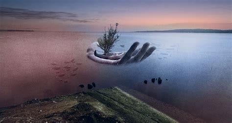  A Lua no Rio Uma Reflexão Surrealista Sobre a Natureza Humana em Meio à Cor